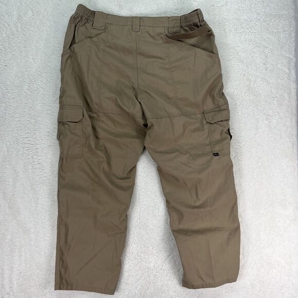 5.11 Tactical Pants Men 42x30 Khaki Taclite Pro Rip Stop Cargo Utility Trousers - Picture 4 of 10